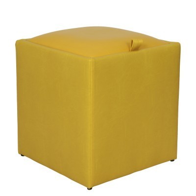 TABURET BOX - IMITATIE PIELE - CORP GALBEN/CAPAC DIVERSE CULORI - Visiniu 21902 foto