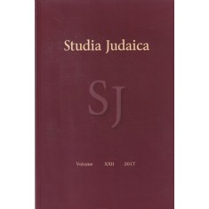 Studia Judaica, volumul 22