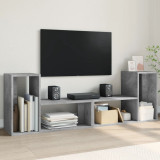Dulapuri TV, 2 buc., gri beton, 75x30x50 cm, lemn prelucrat GartenMobel Dekor, vidaXL