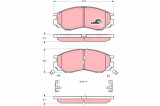 TRW GDB1286 COTEC set placute frana,frana disc