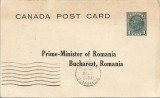 CP886N Carte poștală destinată lui Octavian Goga, prim-ministru al Rom&acirc;niei, 1937, posibilă provocare sovietică