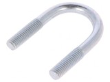 Bridă U oțel zinc 25mm x 28mm