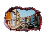 Cumpara ieftin Autocolant decorativ, Gaura in perete, Multicolor, 85 cm, 694STC-1, animale si pasari, Oem