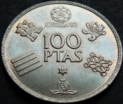 Moneda 100 PESETAS - SPANIA, anul 1980 *cod 710 = A.UNC / LUCIU TOTAL foto