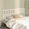 VidaXL Tăblie de pat, alb, 186x4x100 cm, lemn masiv de pin 814160