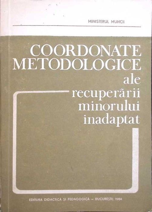 COORDONATE METODOLOGICE ALE RECUPERARII MINORULUI INADAPTAT-CONSTANTIN PAUNESCU-261744