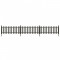 Gard din șipci cu st&acirc;lpi, 3 buc., 614x80 cm, WPC