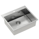 Chiuvetă inox RUSSEL 110 BRUSH NICKEL