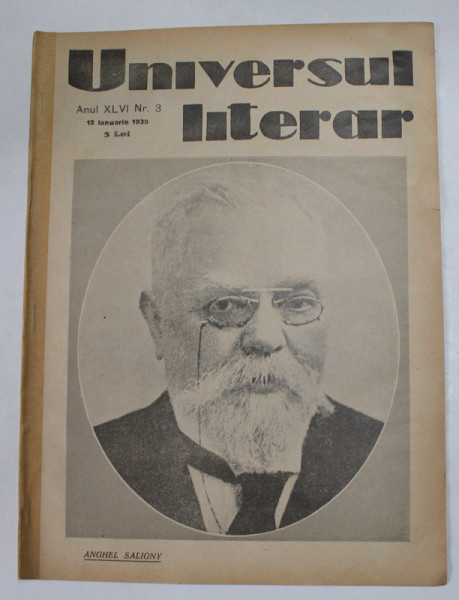 UNIVERSUL LITERAR , REVISTA , ANUL XLVI , NR. 3 , 12 IANUARIE , 1930