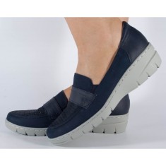 Pantofi bleumarin Reflexan de vara piele naturala (cod 21600-08)