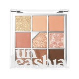 Unleashia Glitterpedia Eye Palette 03 All of Coral Pink - 9 Nuante Vegan, Cruelty-Free, Glitter Biodegradabil