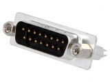 Conector D-Sub 15-Pin soclu tată PCB THT