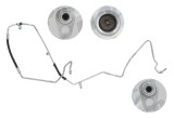Conducta inalta presiune AC Renault Captur 20, Clio 20; motor 0.9 TCE, 1.2 TCE, 1.5 dci, locatie condensator-evaporator, gaz R134A / R1234yf, iesire