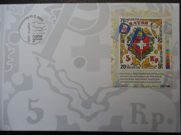 ELVETIA-BLOC MI NR 30-FDC