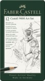 Set arta 12 buc creion grafit castell 9000 Faber Castell, Lecom
