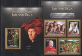 Centrafricana 2013 - Picturi de Jan Van Eyck, Bloc + Colita, MNH