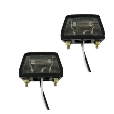 2 x Lumini Lumpa numar de inmatriculare pentru Camioane Remorca Nergu Bec Omologat E11 12v foto