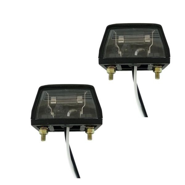 2 x Lumini Lumpa numar de inmatriculare pentru Camioane Remorca Nergu Bec Omologat E11 12v