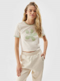 Tricou din bumbac organic pentru femei, 4F Sportswear