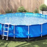Folie pentru Baza Piscinei Neagră &Oslash;550 cm din Material Nețesut Rotund