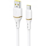 Cablu Date si Incarcare USB-A - USB-C Dudao L25T, 100W, 1m, Alb
