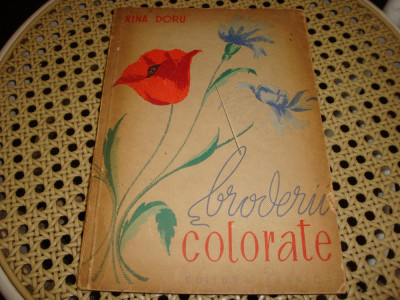 Nina Doru - Broderii colorate - 1960 - cu 2 planse foto