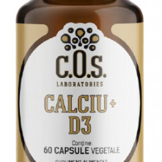 Calciu + Vitamina D3, 60 capsule, COS Laboratories