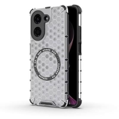Husa transparenta Xiaomi Redmi A5&amp;Atilde;&amp;sbquo;&amp;Acirc;&amp;nbsp;4G (Regional) Techsuit HoneyComb Shield MagSafe, alb foto