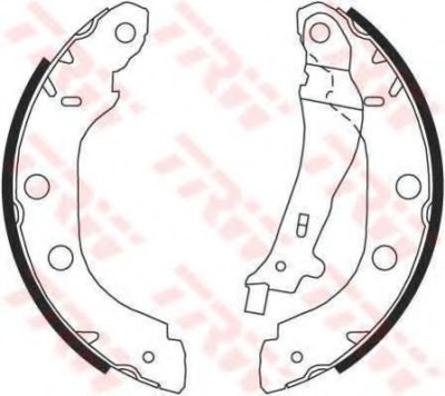 Set saboti frana NISSAN PRIMERA Hatchback (P11) (1996 - 2002) TRW GS8655 foto
