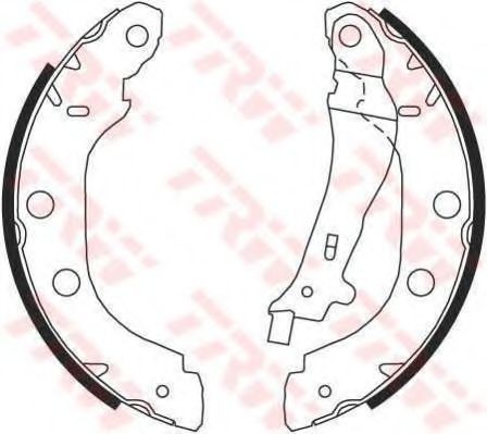 Set saboti frana NISSAN PRIMERA Hatchback (P11) (1996 - 2002) TRW GS8655