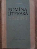 Romana Literara si Problemele Ei Principale - I. Coteanu, Editura Stiintifica 1961, Carte Beletristica, Romana, 92 pagini