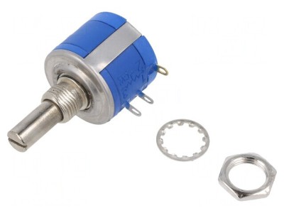 Potentiometru Axial Multiturn 1k&amp;Omega; 2W 5% 6.3mm Linear foto