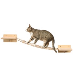 Pod suspendat de perete Navaris pentru pisici, cu platforme conectate, NAV0000278A001C