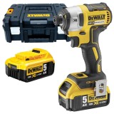 DeWalt DCF887P2 - Masina de insurubat cu impact cu 2 acumulatori Li-Ion 18 V 5 Ah 205 Nm - valiza speciala