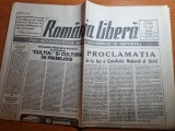 romania libera 25-26 ianuarie 1992-art. mica unire