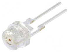 LED 4,8mm Ro?ie 8400-10000 mcd, 18-20 lm, Unghi de Emisie 140?, Raster 2,5mm THT foto