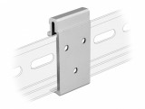 Clema de fixare din aluminiu pentru montare sina DIN cu 3 gauri, Delock 65991