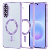 Husa MagSafe pentru Samsung Galaxy A57 5G, Techsuit, Luxury Crystal, Mov Deschis