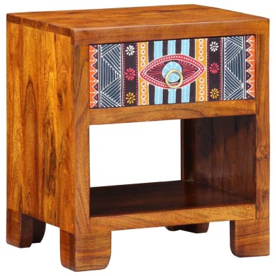 vidaXL Bufet Multicolour 40 x 35 x 45 cm lemn masiv de acacia 4016510 foto