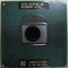 Procesor laptop second hand Intel Core 2 Duo T9900 SLGEE 3.06Ghz foto