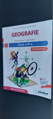 GEOGRAFIE CLASA A IV A SEMESTRUL I SI II + CD-URI POPESCU ,PACEARCA foto
