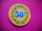 HOPCT JETON CASINO/CAZINO NR 21 VAPOR CROAZIERA CELEBRITY CRUISES 50 CENTS