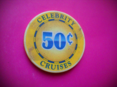 HOPCT JETON CASINO/CAZINO NR 21 VAPOR CROAZIERA CELEBRITY CRUISES 50 CENTS foto