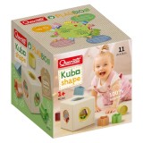 Cub cu forme, Quercetti, Kuba Shape, Play Bio, 11 piese
