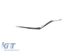 Set de trimuri cromate potrivit pentru bara de protectie frontala A Design pe Mercedes GLE Coupe C292 2015-2019, stanga, centrala si dreapta Performan