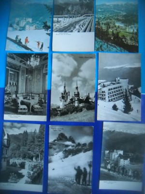 HOPCT LOT NR 173 SINAIA /ASPECTE DIN-JUD PRAHOVA-9 CARTI POSTALE-RPR-NECIRCULATE foto
