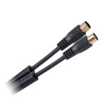 Cablu RF video negru cu mufe aurite 1.8m, Oem