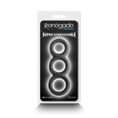 Inel Renegade - Threefold &amp;ndash; Black foto