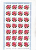 ROMANIA 2020 FLORI DE IARNA MINICOLI DE 28 TIMBRE, MNH ** ROMANIA.