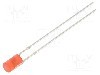 Dioda LED, 3mm, ro&amp;#351;ie, 330mcd, 10mA, 12V, OPTOSUPPLY - OSR5PA3HE4B-12V